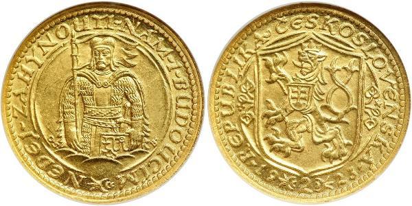 2 Ducat Cecoslovacchia  (1918-1992) Oro 