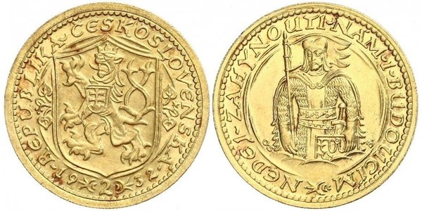 2 Ducat Cecoslovacchia  (1918-1992) Oro 
