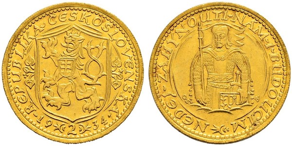 2 Ducat Cecoslovacchia  (1918-1992) Oro 