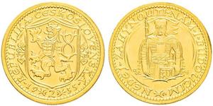 2 Ducat Checoslovaquia  (1918-1992) Oro 