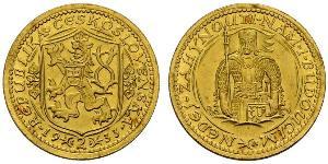 2 Ducat Checoslovaquia  (1918-1992) Oro 