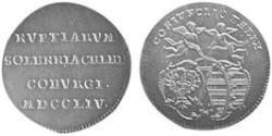 2 Ducat Principato di Ansbach (1398–1792) Oro Carlo Guglielmo Federico di Brandeburgo-Ansbach(1712 – 1757)