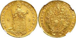 2 Ducat Reino de Hungría (1000-1918) Oro Maria Theresa of Austria (1717 - 1780)
