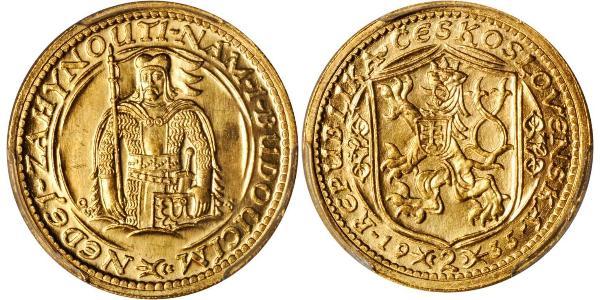 2 Ducat Czechoslovakia (1918-1992) 金 
