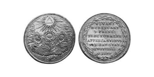 2 Ducat Electorate of Bavaria (1623 - 1806) 金 Ferdinand Maria, Elector of Bavaria (1636 – 1679)