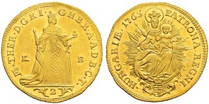 2 Ducat 匈牙利王国 金 玛丽亚·特蕾西亚 (1717 - 1780)