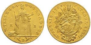 2 Ducat 匈牙利王国 金 玛丽亚·特蕾西亚 (1717 - 1780)