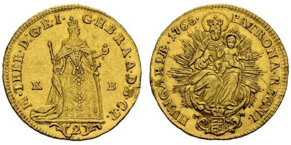 2 Ducat 匈牙利王国 金 玛丽亚·特蕾西亚 (1717 - 1780)