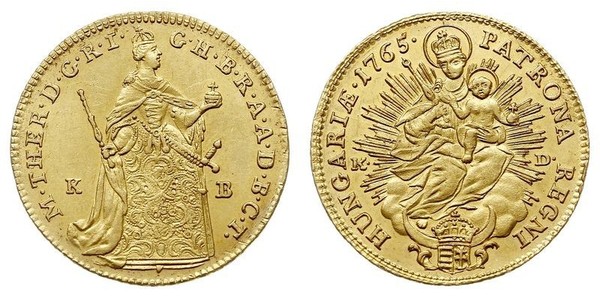 2 Ducat 匈牙利王国 金 玛丽亚·特蕾西亚 (1717 - 1780)