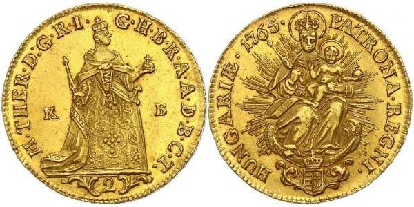 2 Ducat 匈牙利王国 金 玛丽亚·特蕾西亚 (1717 - 1780)