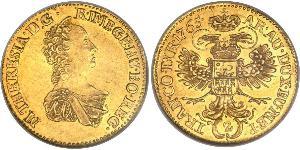 2 Ducat 外西凡尼亞公國 (鄂圖曼帝國) (1570 - 1711) / 神圣罗马帝国 (962 - 1806) 金 玛丽亚·特蕾西亚 (1717 - 1780)