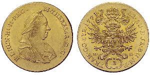 2 Ducat 神圣罗马帝国 (962 - 1806) 金 玛丽亚·特蕾西亚 (1717 - 1780)