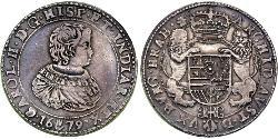2 Ducaton Provincias Unidas de los Países Bajos (1581 - 1795) Plata Carlos II (1630-1685)