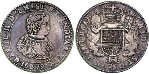 2 Ducaton Republik der Sieben Vereinigten Provinzen (1581 - 1795) Silber Karl II (1630-1685)