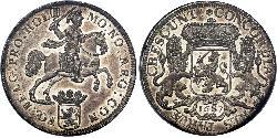 2 Ducaton Republik der Sieben Vereinigten Provinzen (1581 - 1795) Silber 