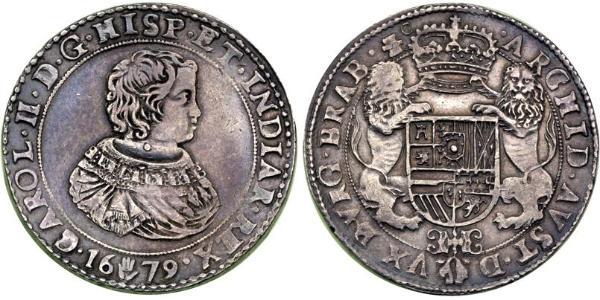 2 Ducaton 荷蘭共和國 (1581 - 1795) 銀 查理二世 (英格兰) (1630 - 1685)