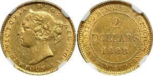 2 Dólar Canadá Oro Victoria (1819 - 1901)