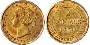 2 Dólar Canadá Oro Victoria (1819 - 1901)