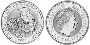 2 Dólar Australia (1939 - ) Plata Isabel II (1926-2022)