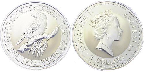 2 Dólar Australia (1939 - ) Plata Isabel II (1926-2022)