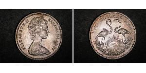 2 Dólar Bahamas Plata Isabel II (1926-2022)