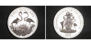 2 Dólar Bahamas Plata 