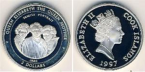 2 Dólar Islas Cook Plata 
