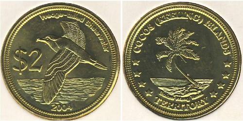 2 Dólar Islas Cocos  