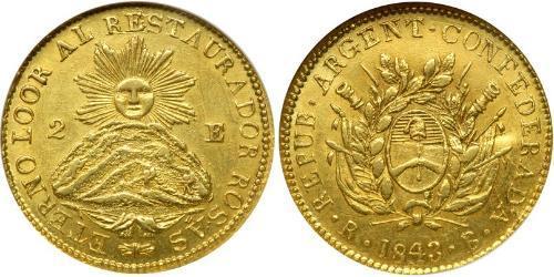 2 Escudo Argentine Republic (1861 - ) Gold 