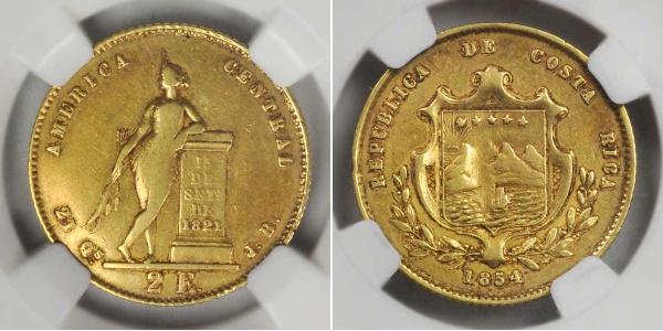 2 Escudo Costa Rica Gold 