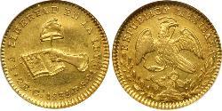 2 Escudo First Mexican Republic (1824–1835) Gold 