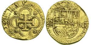 2 Escudo Habsburg Empire (1526-1804) / Spain Gold Philip II of Spain (1527-1598)