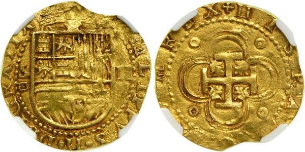 2 Escudo Habsburg Empire (1526-1804) / Spain Gold Philip II of Spain (1527-1598)