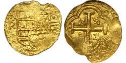 2 Escudo New Kingdom of Granada (1549 - 1739) Gold Philip IV of Spain (1605 -1665)