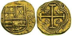 2 Escudo New Kingdom of Granada (1549 - 1739) Gold Philip IV. von Spanien (1605 -1665)