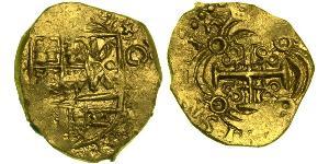 2 Escudo New Kingdom of Granada (1549 - 1739) Gold Philip V of Spain(1683-1746)