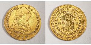 2 Escudo Peru Gold Karl III. von Spanien (1716 -1788)