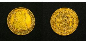 2 Escudo Peru Gold Karl III. von Spanien (1716 -1788)