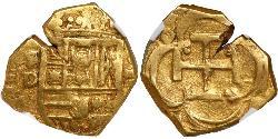 2 Escudo Habsburg Spain (1506 - 1700) Gold Philip III of Spain (1578-1621)
