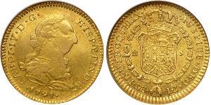 2 Escudo Spanien Gold Karl IV (1748-1819)