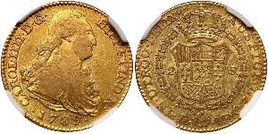 2 Escudo Spanisches Kolonialreich (1700 - 1808) Gold Karl IV (1748-1819)