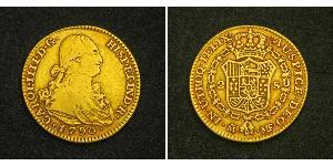 2 Escudo Spanisches Kolonialreich (1700 - 1808) Gold Karl IV (1748-1819)