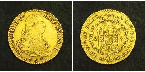 2 Escudo Spanish Empire (1700 - 1808) Gold Charles IV of Spain (1748-1819)