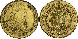2 Escudo Empire espagnol (1700 - 1808) Or Charles IV d