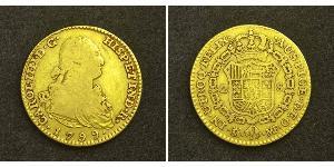 2 Escudo Empire espagnol (1700 - 1808) Or Charles IV d