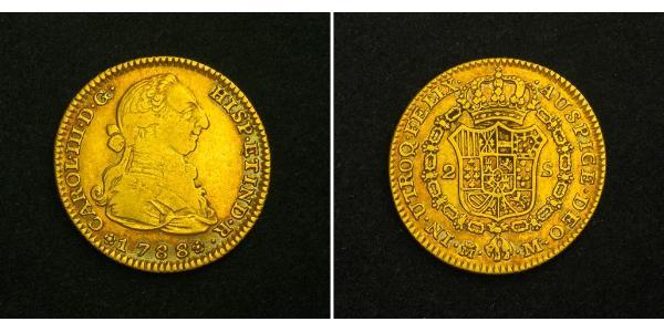 2 Escudo Pérou Or Charles III d