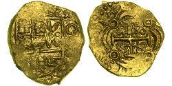 2 Escudo Royaume de Nouvelle-Grenade (1549 - 1739) Or Philippe V d