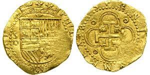 2 Escudo España / Habsburg Empire (1526-1804) Oro Felipe II de España (1527-1598)