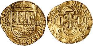 2 Escudo España / Habsburg Empire (1526-1804) Oro Felipe II de España (1527-1598)