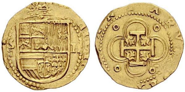 2 Escudo España / Habsburg Empire (1526-1804) Oro Felipe II de España (1527-1598)